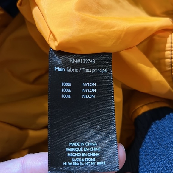 Slate & Stone Blue Camo Bomber. Medium - Picture 9 of 10